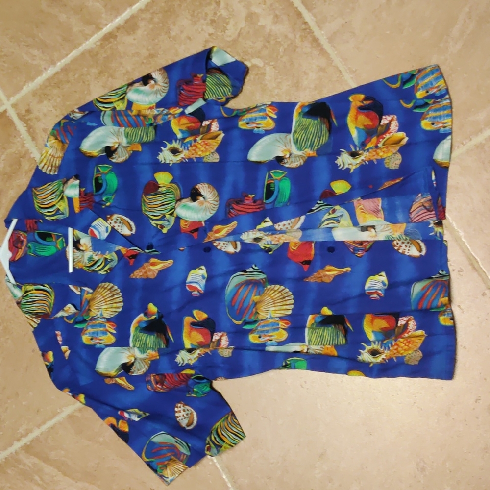 Tropical reef fish Hawaiian shirt
